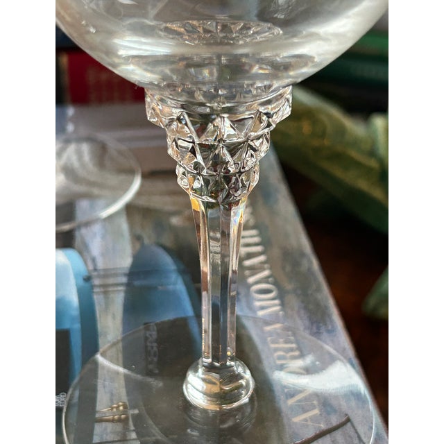 Mid to Late 20th Century Tiffin-Franciscan “Forever Yours” Etched Water Goblets - A Set of 6 For Sale - Image 4 of 7