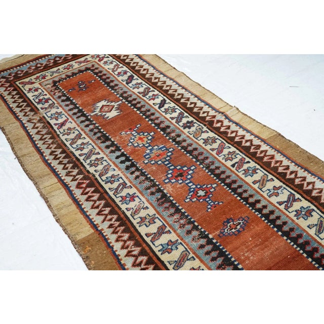 Late 18th Century Antique Bakshayesh Runner 3'6'' x 9'7'' For Sale - Image 9 of 11