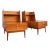 Mid Century Modern Pair of Two-Tier Nightstands With Double Drawers | Kipp Stewart for Drexel For Sale