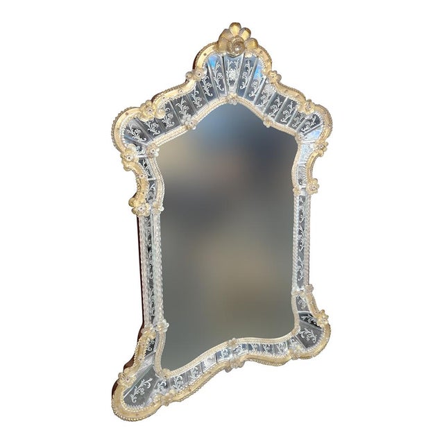 Vintage Murano Glass Mirror, 1950s For Sale - Image 6 of 10