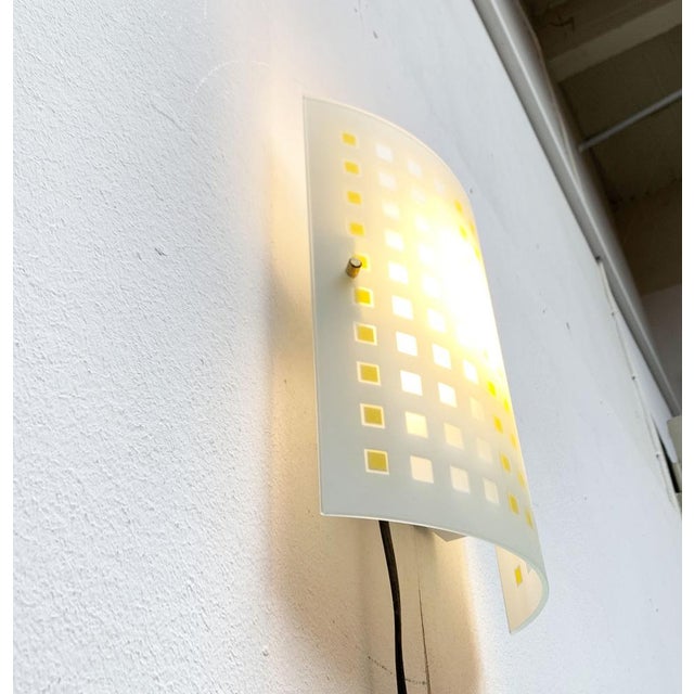 Vintage Postmodern Glass Wall Lamps from DIY Light, 1980s, Set of 2 For Sale - Image 16 of 18