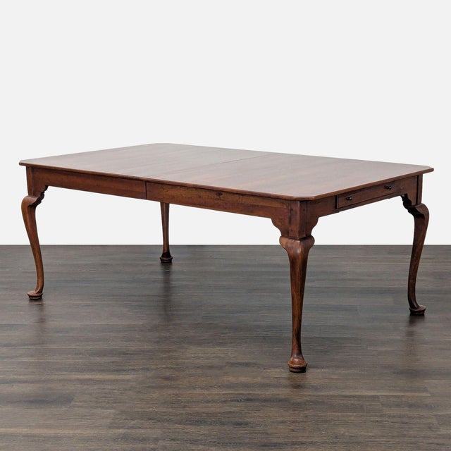 2010s Bob Timberlake for Lexington Solid Cherry Queen Anne 9-Piece Extendable Dining Set For Sale - Image 5 of 14