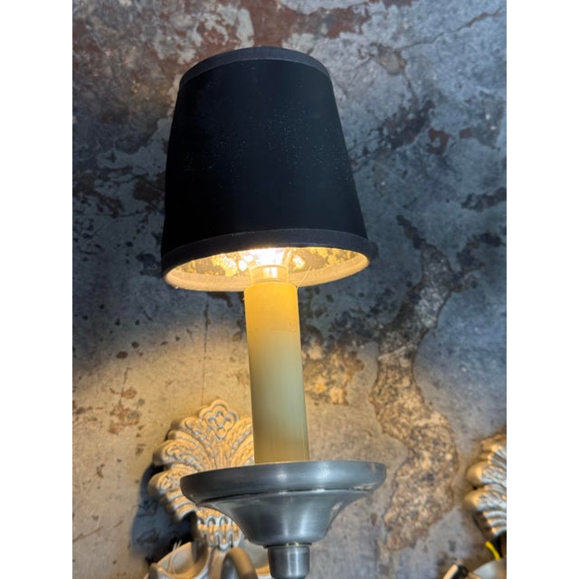 Metal 19th Century Neoclassical Style Wall Sconces, Pair For Sale - Image 7 of 12