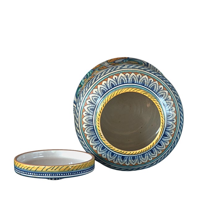 Italian Majolica Albarelo by Fernando Calzolari, 1980s For Sale - Image 6 of 8