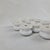 Shabby Chic 10pc Vintage Ceramic Drawer Pulls Knobs Hyacinthus Orientalis Floral White For Sale - Image 3 of 7