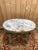 Louis XVI Style Oval Pedestal Table with Marble Top For Sale - Image 3 of 9