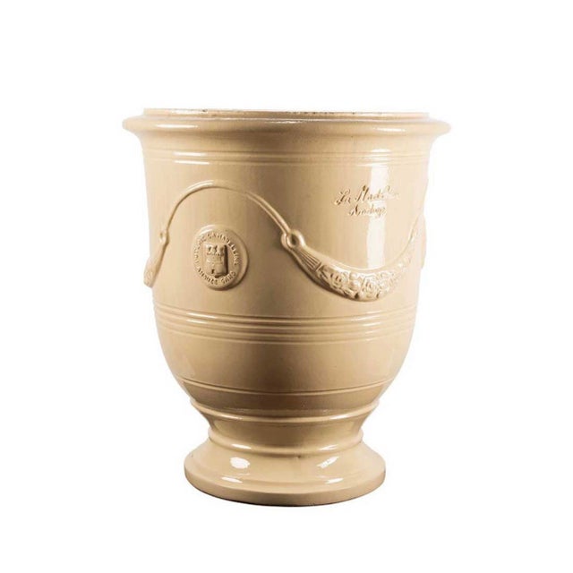 2020s French Anduze Planter in Ivory 11” X 13” by La Madeleine For Sale - Image 5 of 5