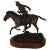 Rustic James Regimbal Bronze "Pony Express" Sculpture For Sale - Image 3 of 12