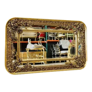 Vintage Golden Framed French Mirror