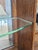 Antique 1890s Tiger Oak Over Mantel With Bowed Glass Cabinet & Beveled Mirrors For Sale - Image 13 of 17