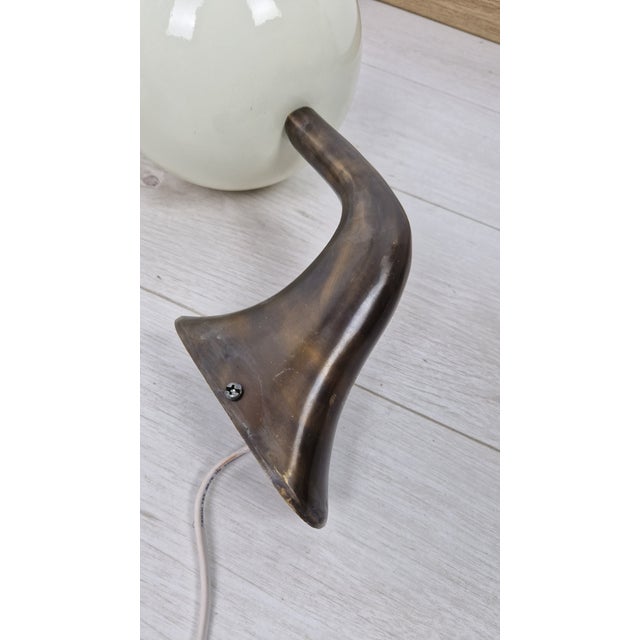 Wall Lamps in Brass with White Aluminum Cups in the style of Stilnovo, 1980s, Set of 2 For Sale - Image 13 of 18