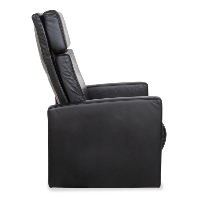 Ego High Back Armchairs in Black Leather from Rolf Benz, Set of 2 For Sale - Image 16 of 18