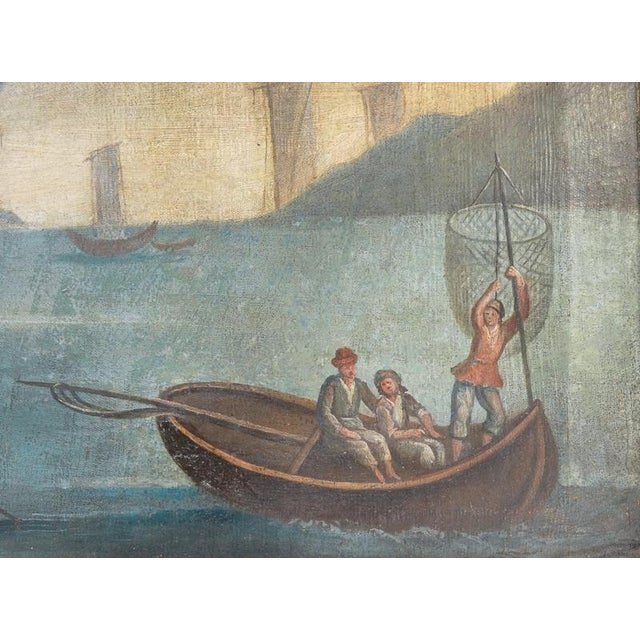 Unknown Artist, Coastal Landscape, Mid-19th Century, Oil on Canvas, Framed For Sale - Image 10 of 16