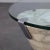 Oval Coffee Table in Carrara Marble and Glass by Ronald Schmitt, 1970s For Sale - Image 6 of 9
