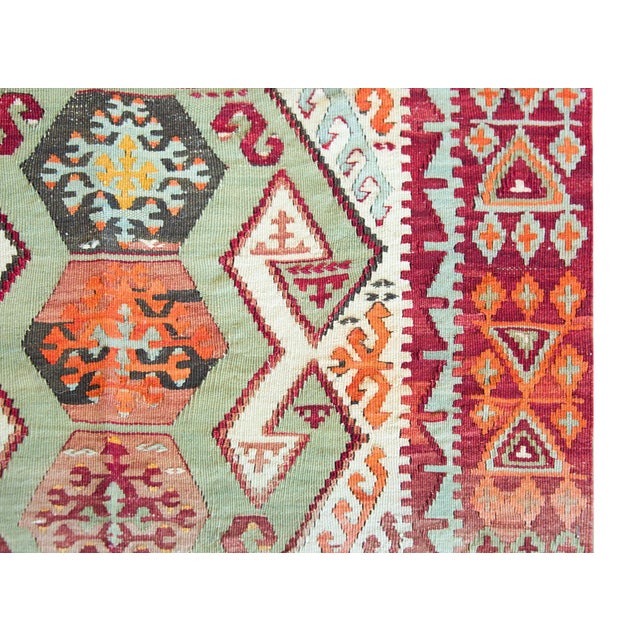 Textile Vintage Turkish Konya Kilim For Sale - Image 7 of 12