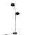 This double eyeball floor lamp is in its original black colour. The shades are adjustable in height and can be turned in...