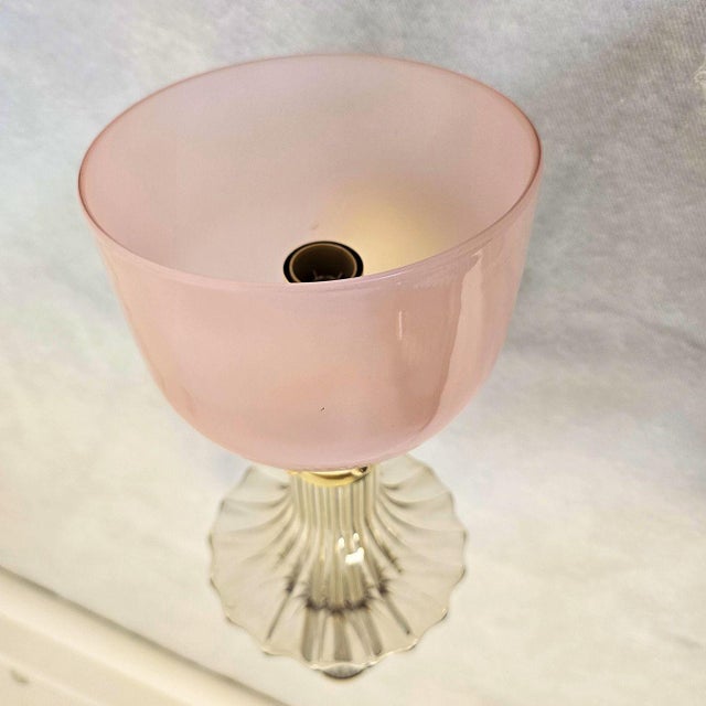 1990s Pair of Pink and Beige Murano Glass Sconces For Sale - Image 9 of 12