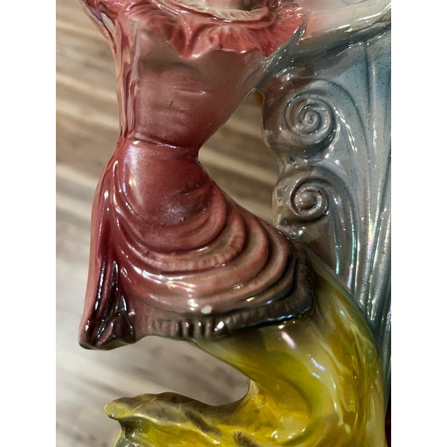 Mid-Century Modern Rare Find! Vintage Mid-Century Ceramic Figural Vase For Sale - Image 3 of 17