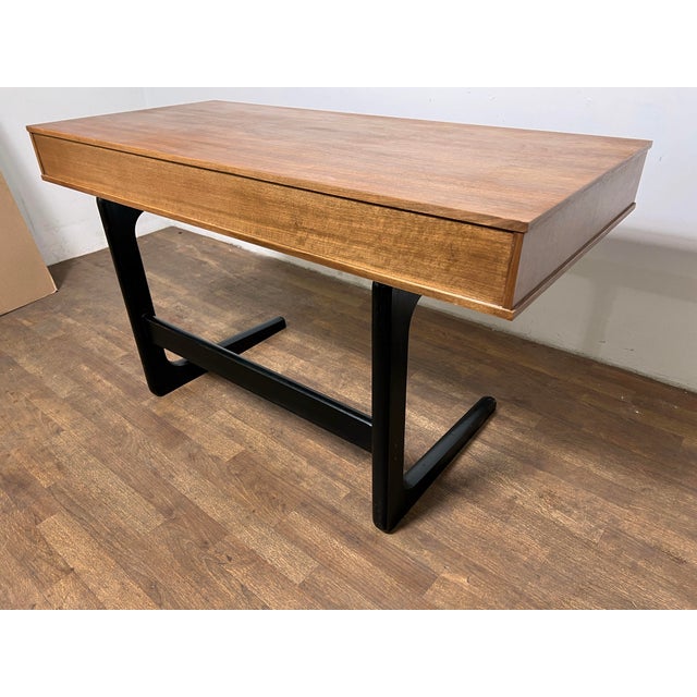 C. 1960s Mid Century Cantilever Teak Desk in Manner of Kai Kristiansen For Sale - Image 10 of 12