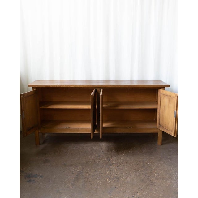 1970s 1970s Danish Modern Henning Kjærnulf Danish Oak Sideboard Credenza, Attributed For Sale - Image 5 of 14
