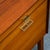 Mid Century Danish Modern Executive Desk Black Top Brass 5 Drawer File Denmark For Sale - Image 10 of 12