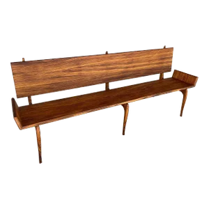 Artisan Craftsman Zebra Wood Bench