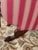 Raspberry Pink American Empire Revival Mahogany Scroll Arm Sofa, 90” For Sale - Image 8 of 8