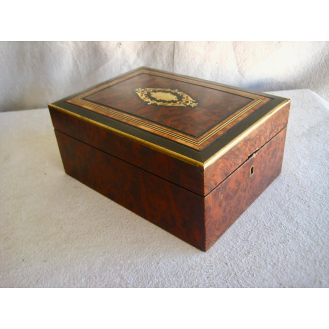 Wood Mid 19th Century French Napoleon III Sewing Box For Sale - Image 7 of 12