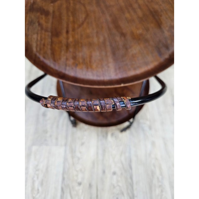 Metal Bar Cart in Teak, Sweden, 1960s For Sale - Image 7 of 18