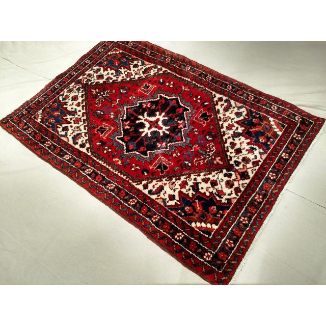 Red Late 20th Century Heriz Rug For Sale - Image 8 of 9