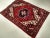 Red Vintage Persian Heriz Serapi Area Rug in Near Square Size in Red, Ivory, Navy For Sale - Image 8 of 9