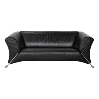 322 Two-Seater Sofa in Leather from Rolf Benz For Sale