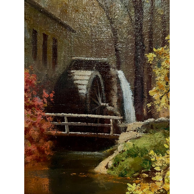 Autumn Landscape Oil on Canvas by Robert Wood For Sale - Image 11 of 11