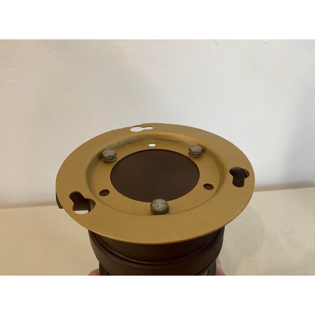 1970s Vintage Industrial Caged Bulkhead Ceiling Light with Ribbed Glass, 1970s For Sale - Image 5 of 14