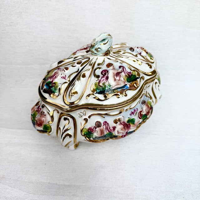 Vintage Box with Lid from Capodimonte, Italy, 1980s For Sale - Image 17 of 18