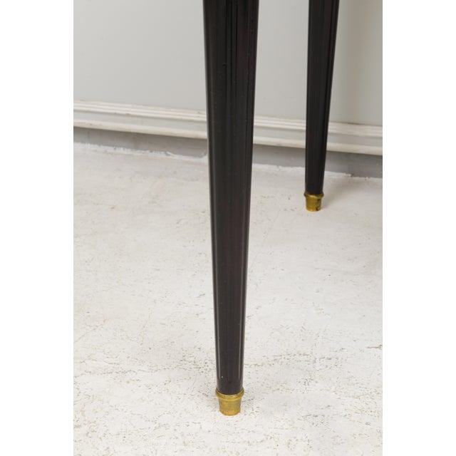 Maison-Jansen Attributed Vintage French Leather Top Bureau Plat Desk For Sale - Image 11 of 13