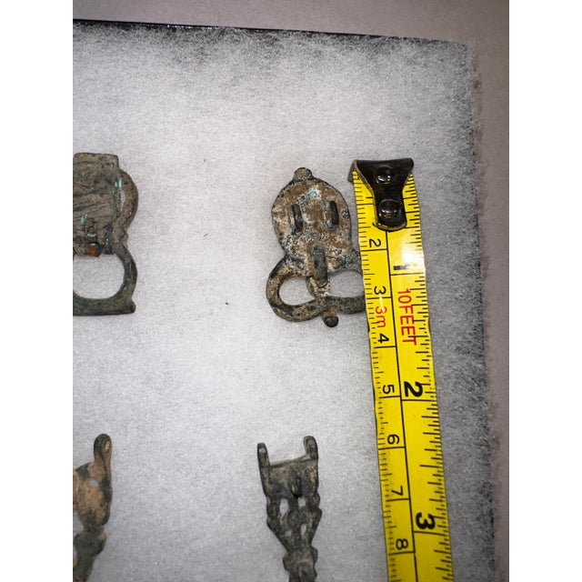 Bronze Display of 4 Ancient Roman Bronze Belt Buckles, 1st-2nd Century Ce For Sale - Image 8 of 10