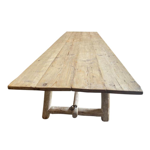 Late 19th Century Italian Primitive Farm Table | Chairish