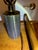 Vintage Brass Brutalist Style Pair Lamps Set of 2 Original Shades For Sale - Image 4 of 18