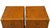 Luxury Handmade Leather Bedside Tables, Pair of Vintage Trunk Nightstands, Tan Leather 3 Drawer Bedside Cabinets With Brass Studs For Sale - Image 12 of 12