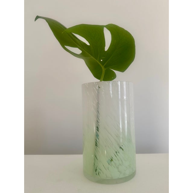Cenedese 1960s Cenedese Art Glass Vase Murano Italy Mid Century Modern For Sale - Image 4 of 6