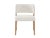 The Upholstered Side Chair strikes a charming balance between earthy and modern with its angled silhouette, curved back...