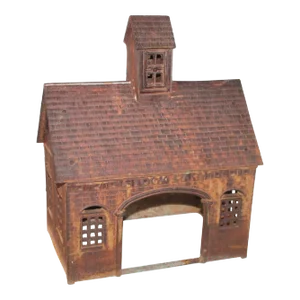 Early 20th C. Cast Iron Miniature Farm House