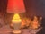 Shabby Chic Vintage Cream Ceramic Table Lamp For Sale - Image 3 of 13