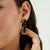 Victorian Style 147.37 Ct Black Star Cabochon Tennis Necklace With Drop Earrings Set - 3 Pieces For Sale - Image 6 of 15