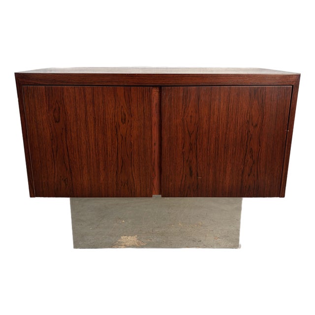 Vintage Danish Rosewood and Chrome Buffet For Sale