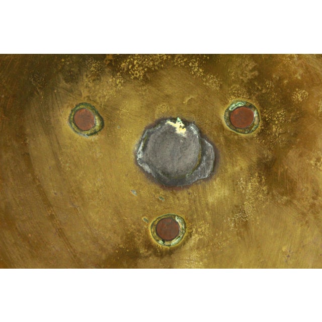 18th C. Anglo-American Brass Chamber Candleholder With Coper Rivets For Sale - Image 15 of 16