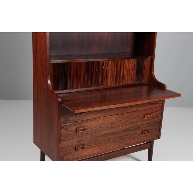 Vintage Danish Rosewood Bookcase by Johannes Sorth of Nexø Furniture Factory, 1968 For Sale - Image 3 of 9