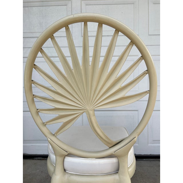 1960s Vintage Hollywood Regency era Palm Leaf motif chair in style of Tropitone Veneman collection by Brown Jordan....