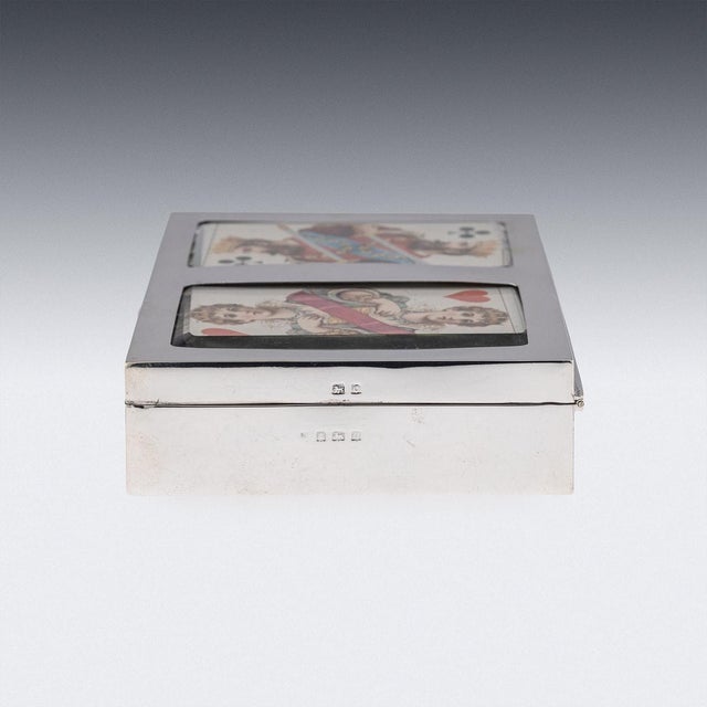 20th Century British Silver Decorative Cigar Box, 1938 For Sale - Image 17 of 18